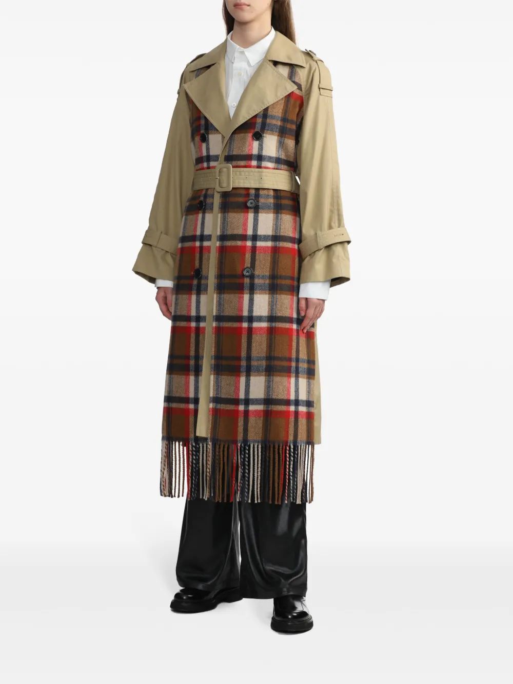 BAPY BY *A BATHING APE Trenchcoat met sjaaldetail Beige