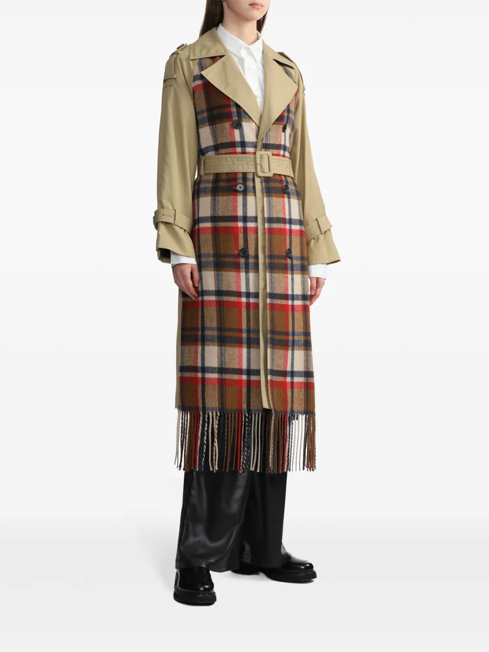 BAPY BY *A BATHING APE Trenchcoat met sjaaldetail Beige