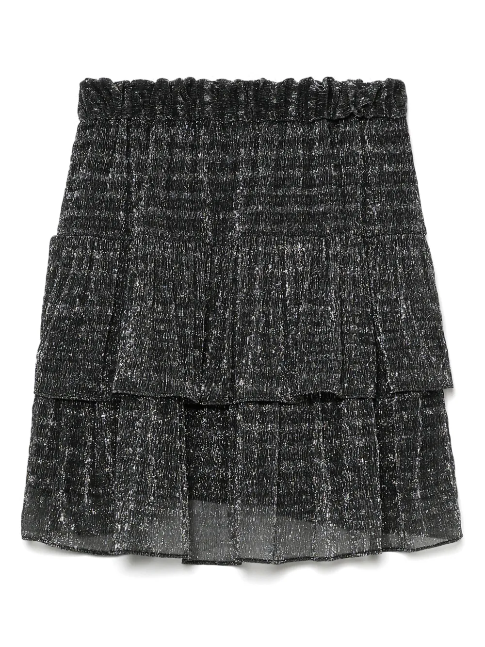 Metallic-Threads Mini Skirt