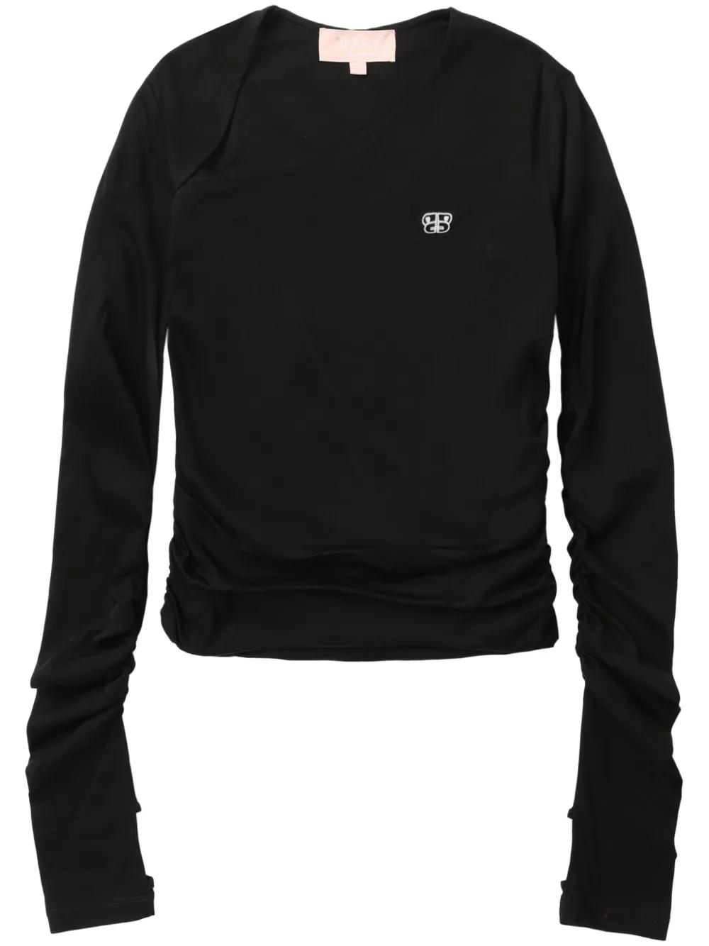 BAPY BY *A BATHING APE Asymmetrisch T-shirt Zwart