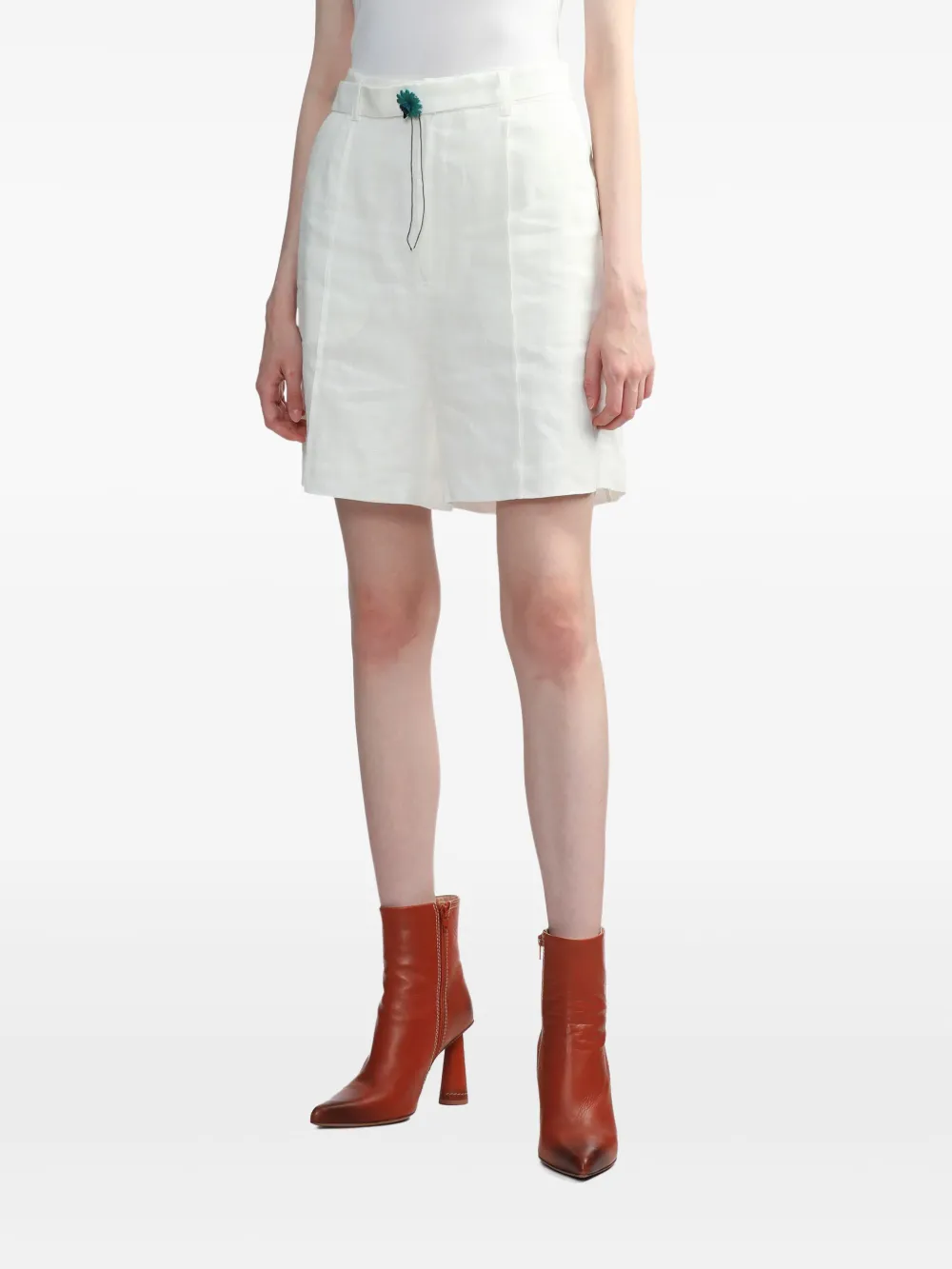 BAPY BY *A BATHING APE Shorts met bloemenapplicatie Wit