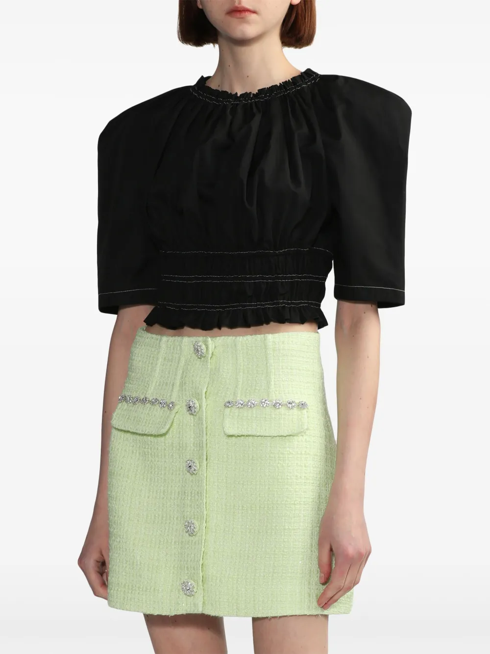 Bapy By *a Bathing Ape® Cropped Top In 黑色
