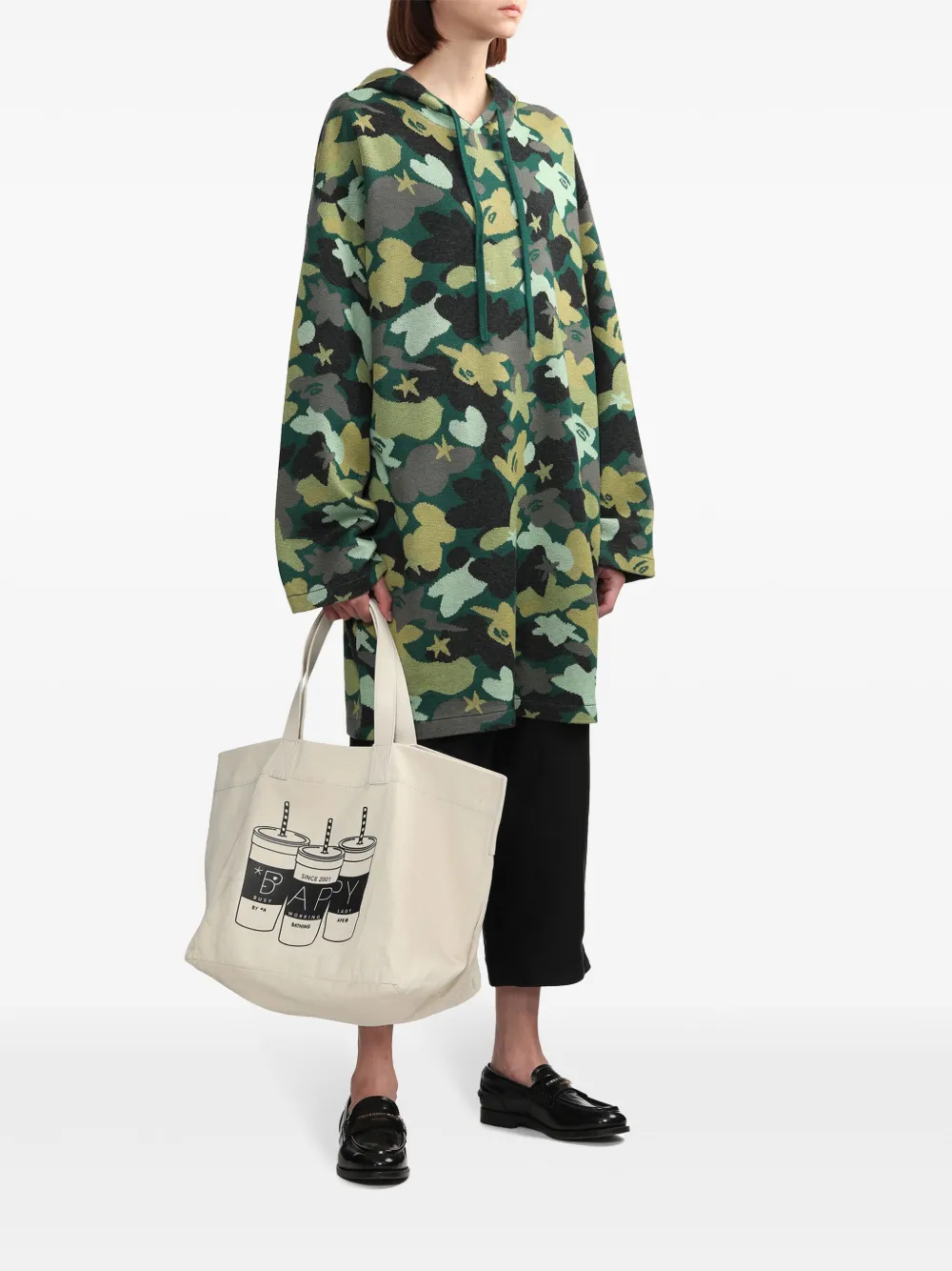 BAPY BY *A BATHING APE® Trui met camouflageprint - Groen