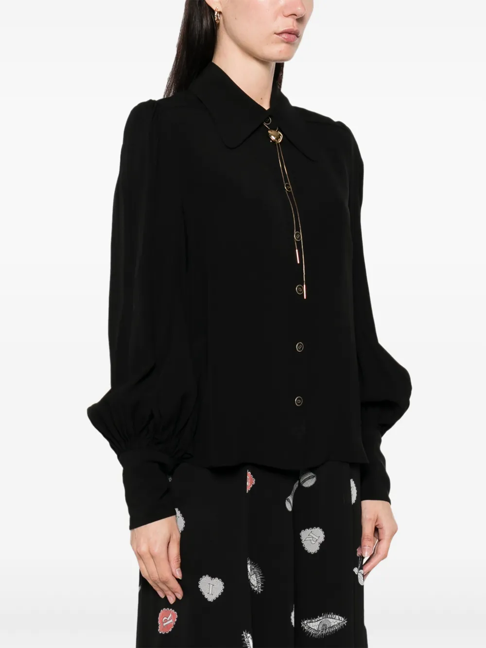 ZIMMERMANN Shirt met kraag Zwart