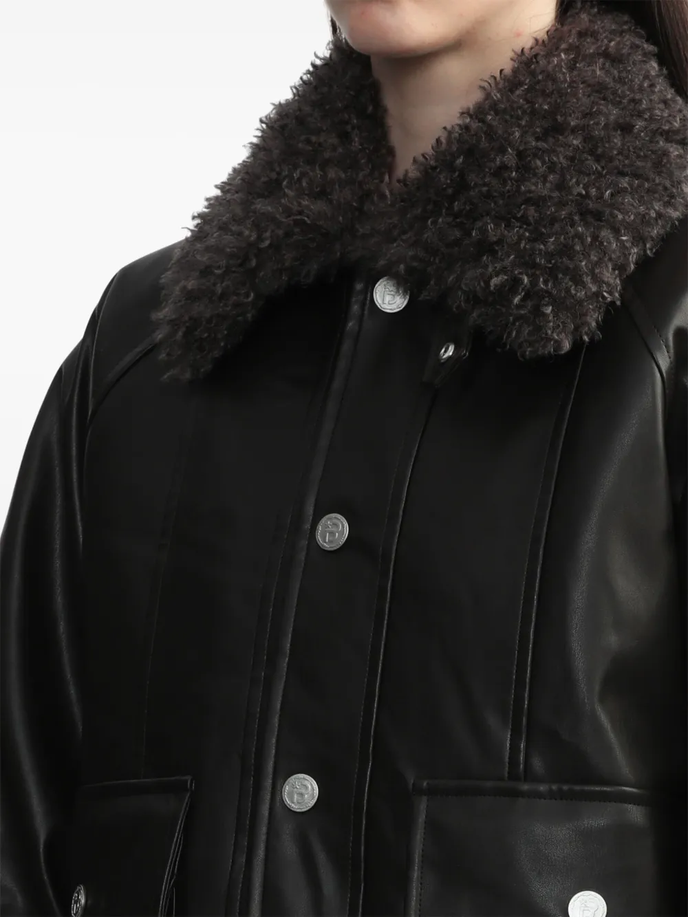 BAPY BY *A BATHING APE Jack van imitatieleer Bruin