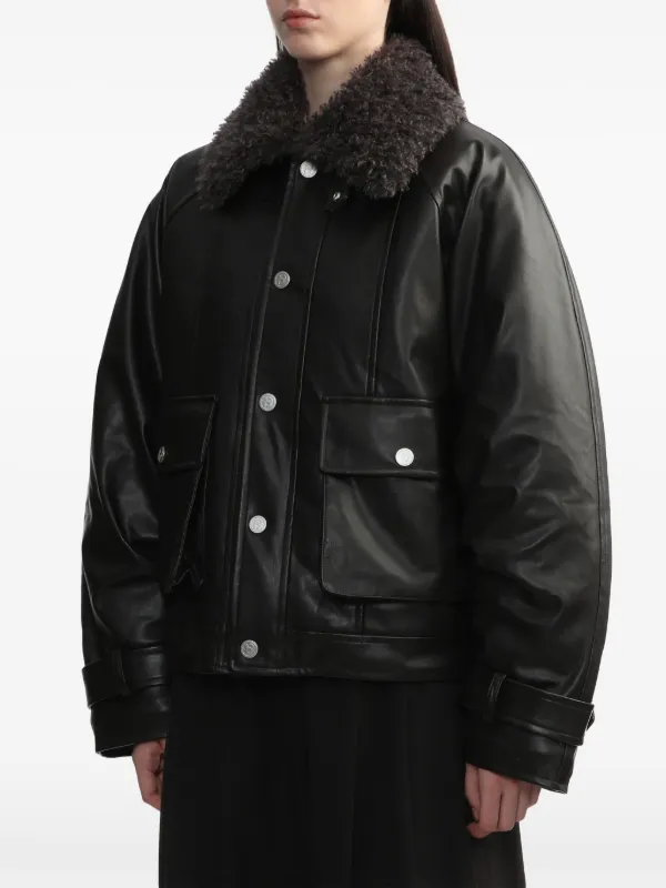 ジャケット・アウター A BATHING APE BPY BAPY JK JACKETS BAPY BY *A BATHING APE® アニマルフリーレザー ジャケット