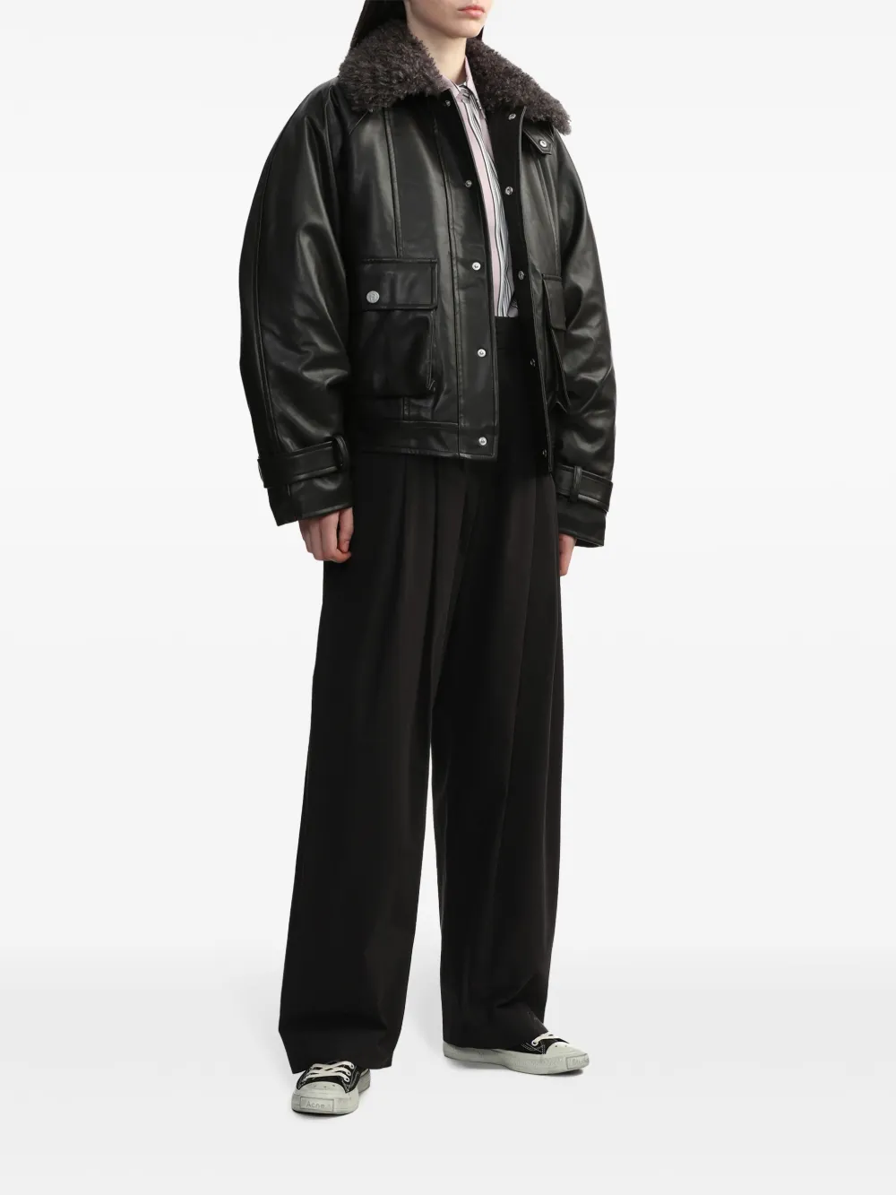 BAPY BY *A BATHING APE Jack van imitatieleer Bruin