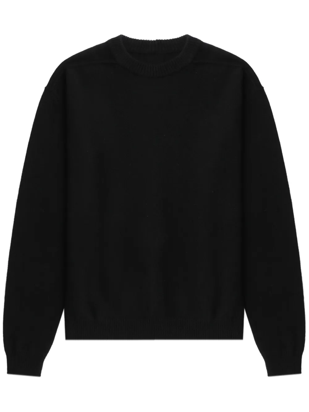 Rick Owens Knitted Sweater In 黑色