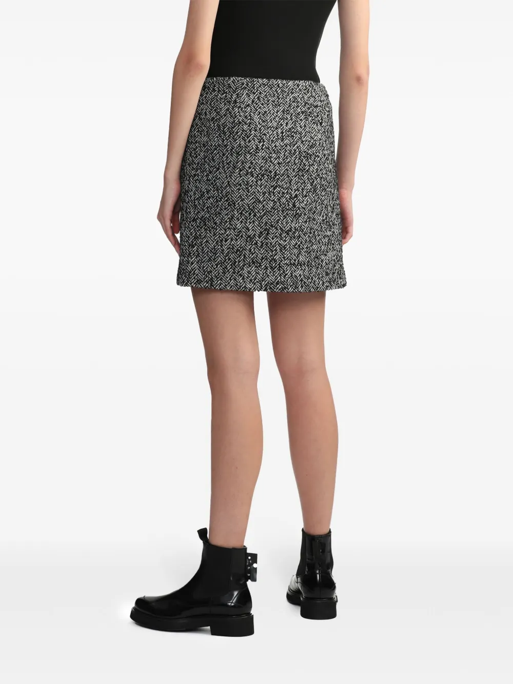 BAPY BY *A BATHING APE Mini-rok met pied-de-poule print Grijs