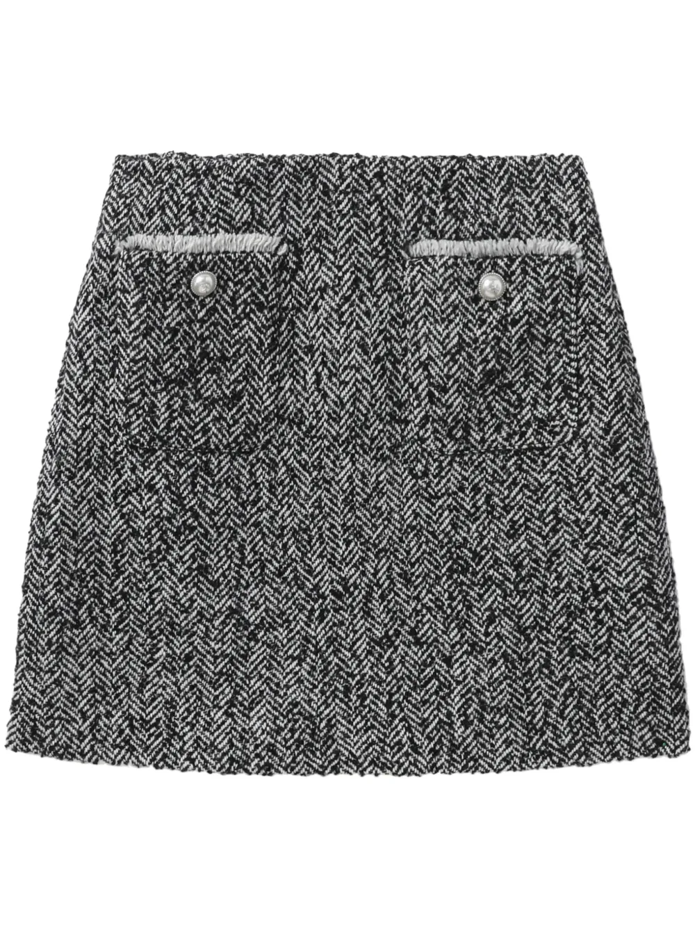 BAPY BY *A BATHING APE Mini-rok met pied-de-poule print Grijs