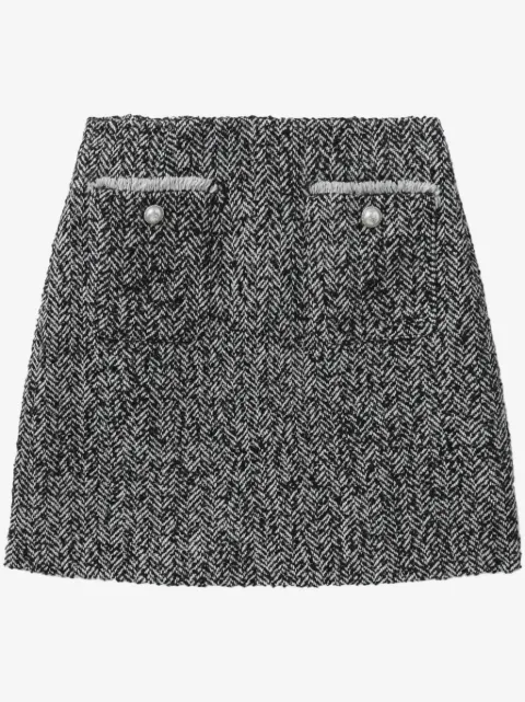 A BATHING APE® houndstooth miniskirt