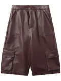 BAPY BY *A BATHING APE® faux-leather cargo shorts - Red