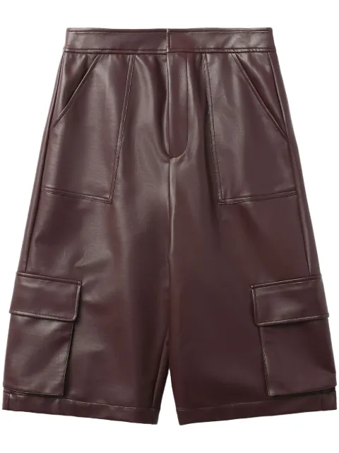 BAPY BY *A BATHING APE® faux-leather cargo shorts