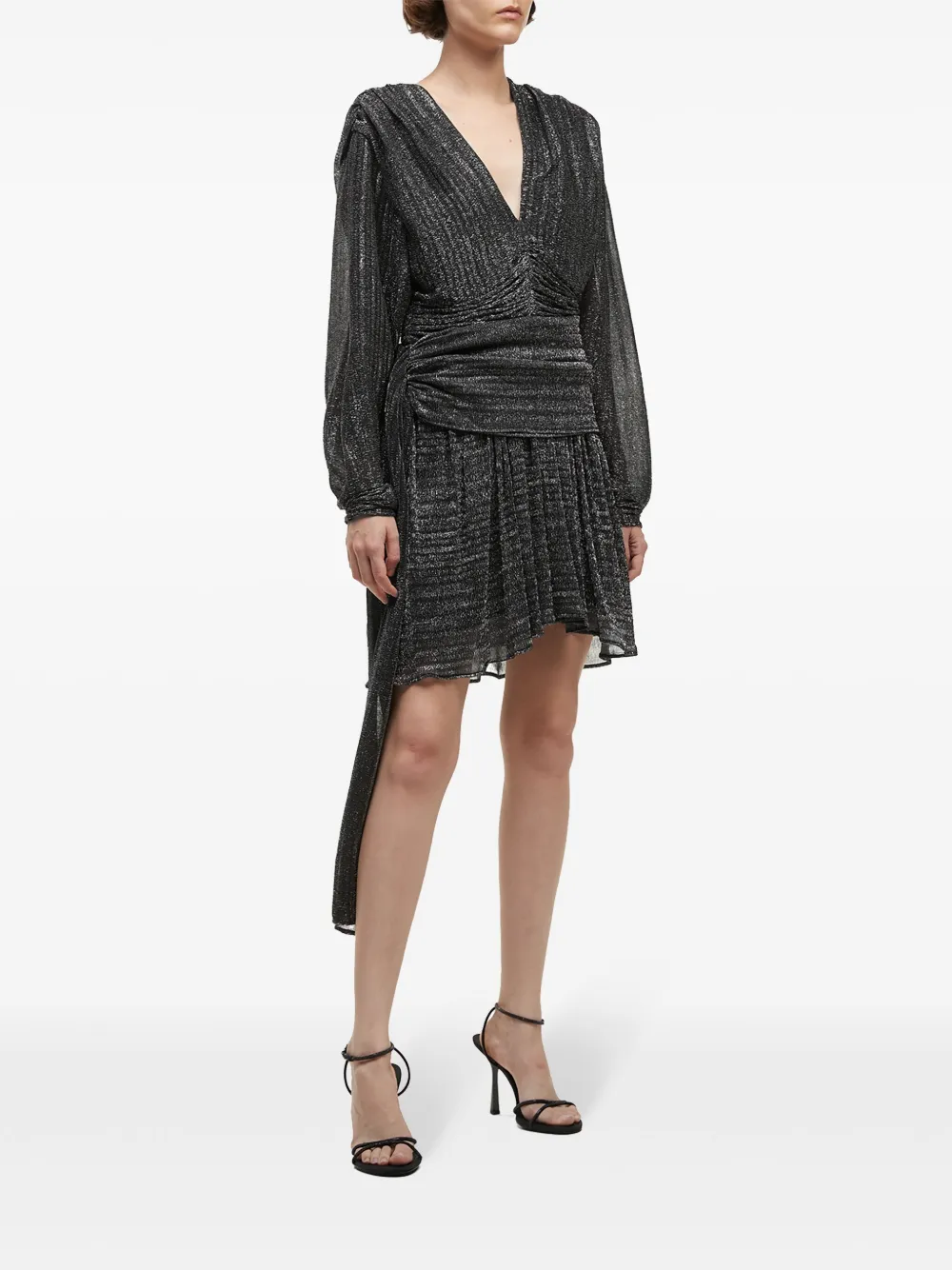  Iro Draped Minidress - Grey 