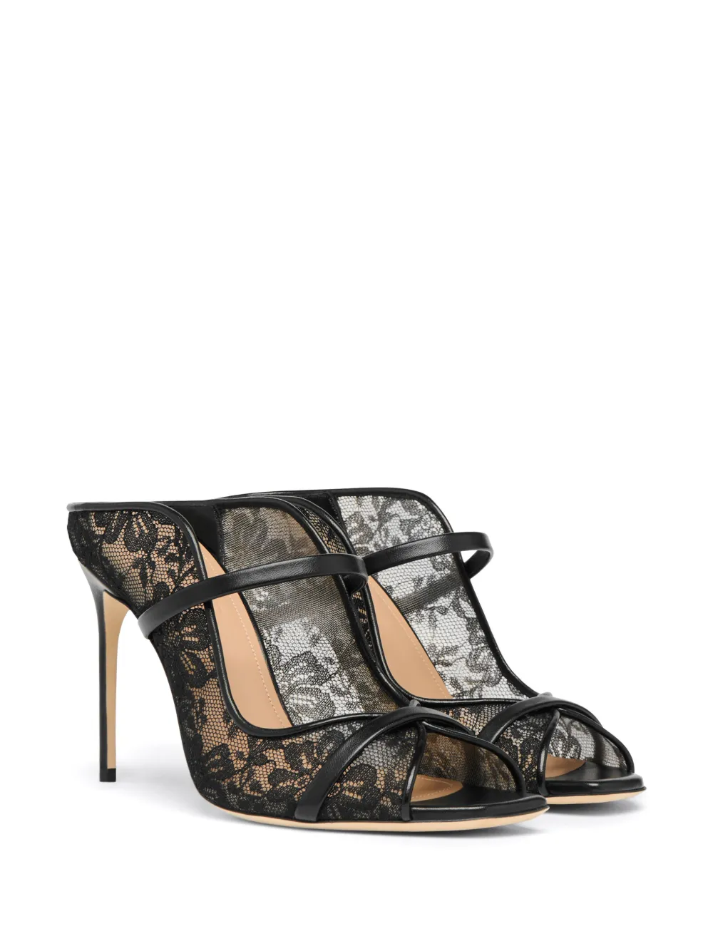 Malone Souliers Noah 90 mm muiltjes - Zwart