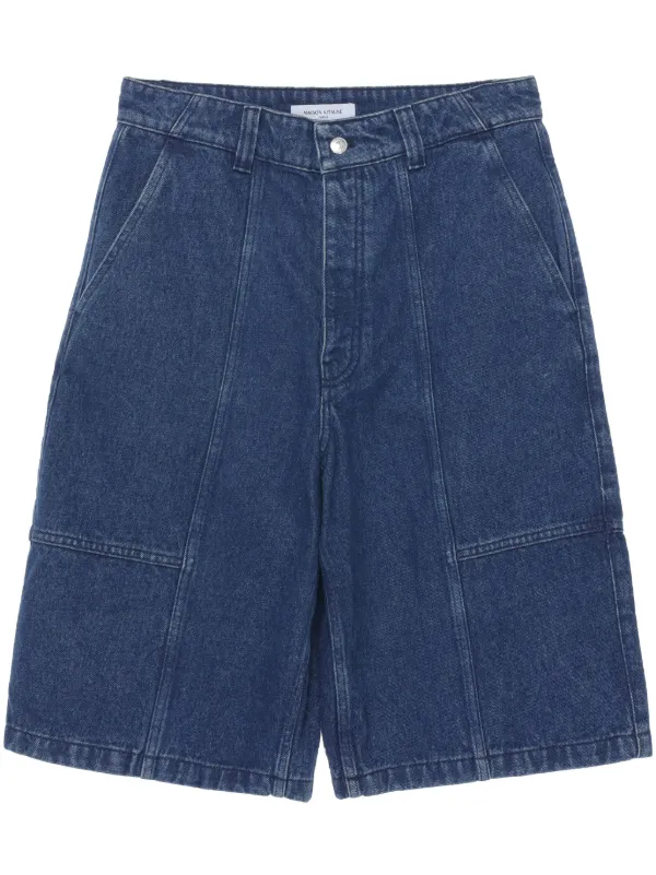 Maison Kitsuné Workwear Denim Shorts | Blue | FARFETCH