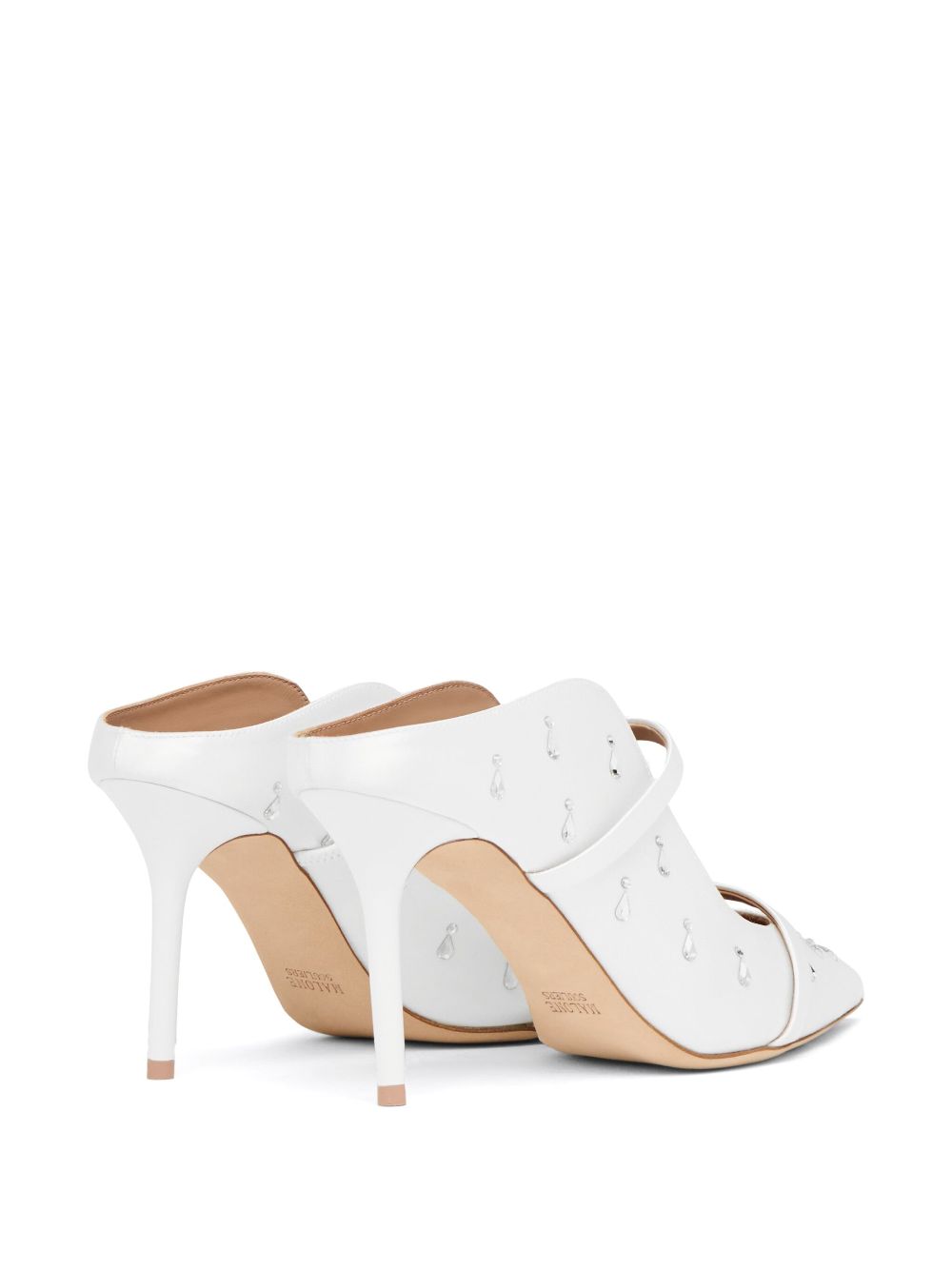 Malone Souliers 85mm Maureen mules White