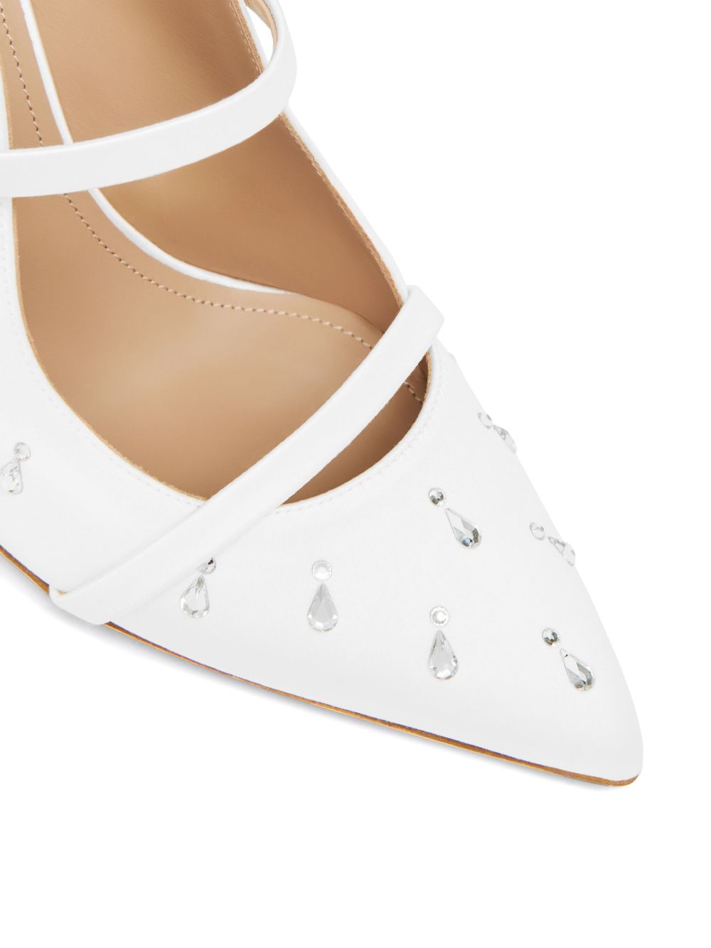 Malone Souliers 85mm Maureen mules White