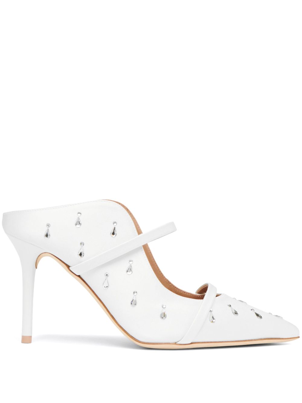 Malone Souliers 85mm Maureen mules - White