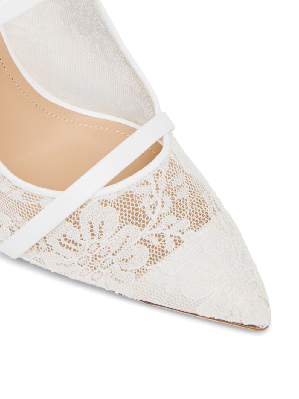 Malone Souliers 85mm Maureen mules White