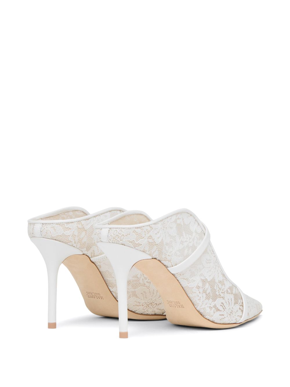 Malone Souliers 85mm Maureen mules White