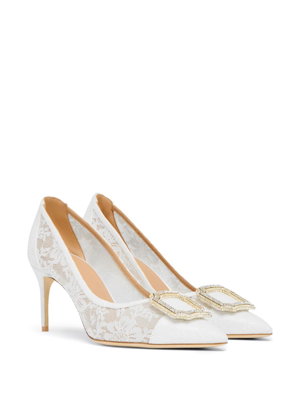 Malone Souliers 70mm Monroe pumps White