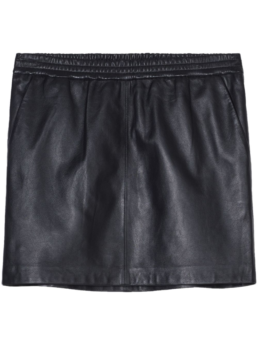 leather mini skirt