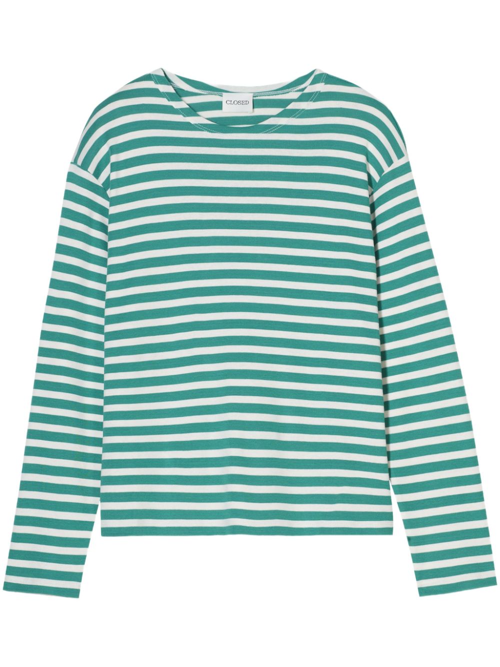 Closed long-sleeve T-shirt - Green