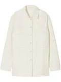 Closed felted jacket - White