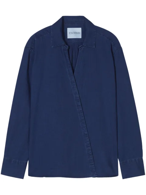Closed asymmetric shirt