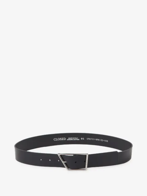 Closed leather belt 