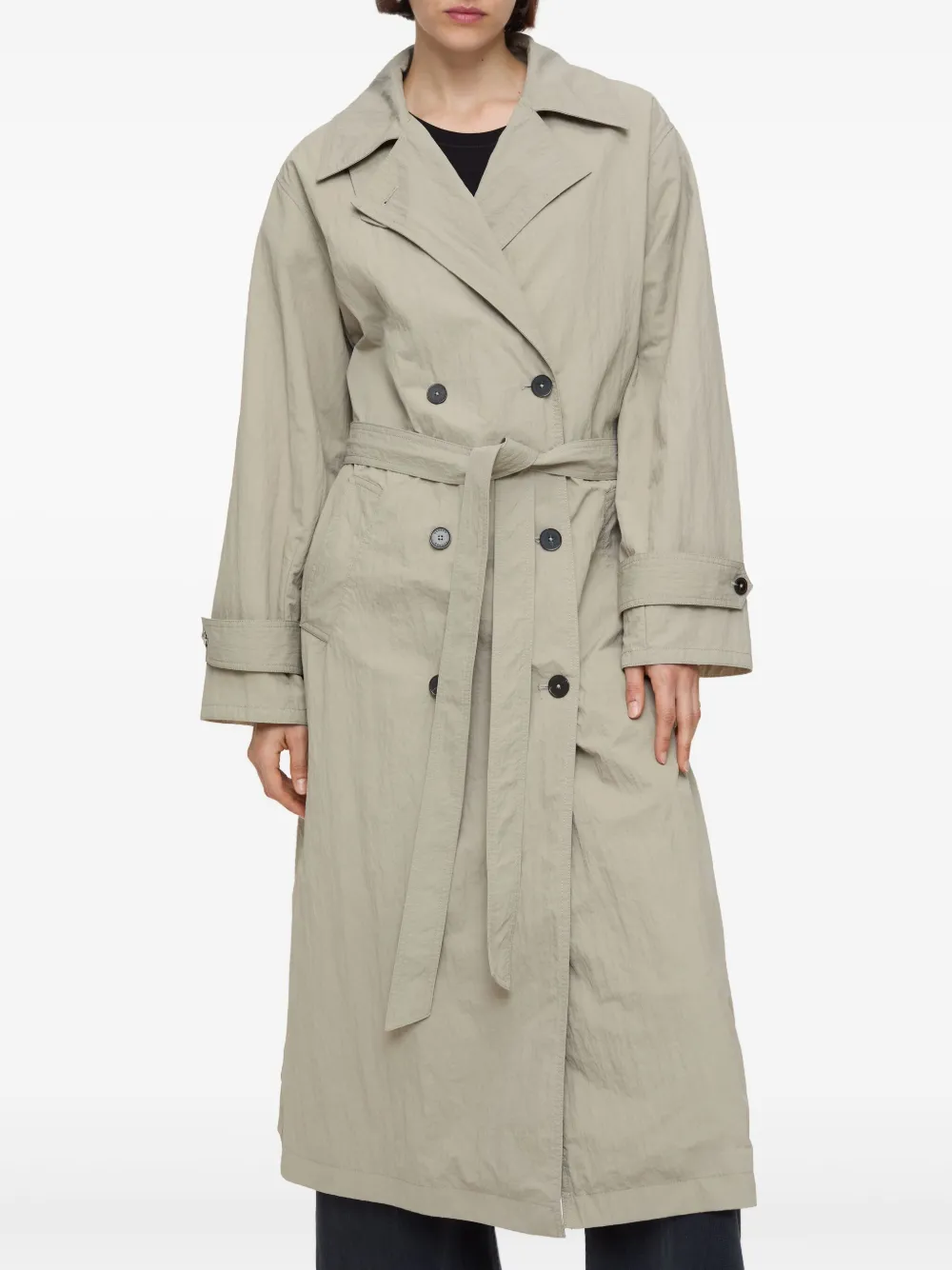 Closed Trenchcoat met ceintuur - Beige