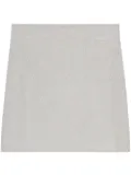 Closed wool mini skirt - Grey