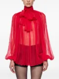 Atu Body Couture chiffon blouse - Red