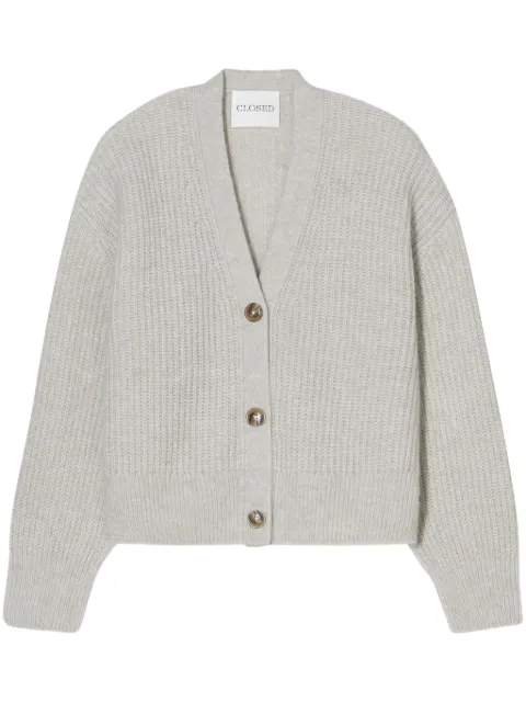 Closed knitted cardigan