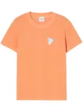 Closed print-detail T-shirt - Orange