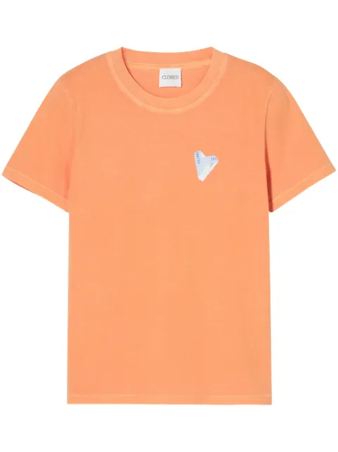 Closed print-detail T-shirt