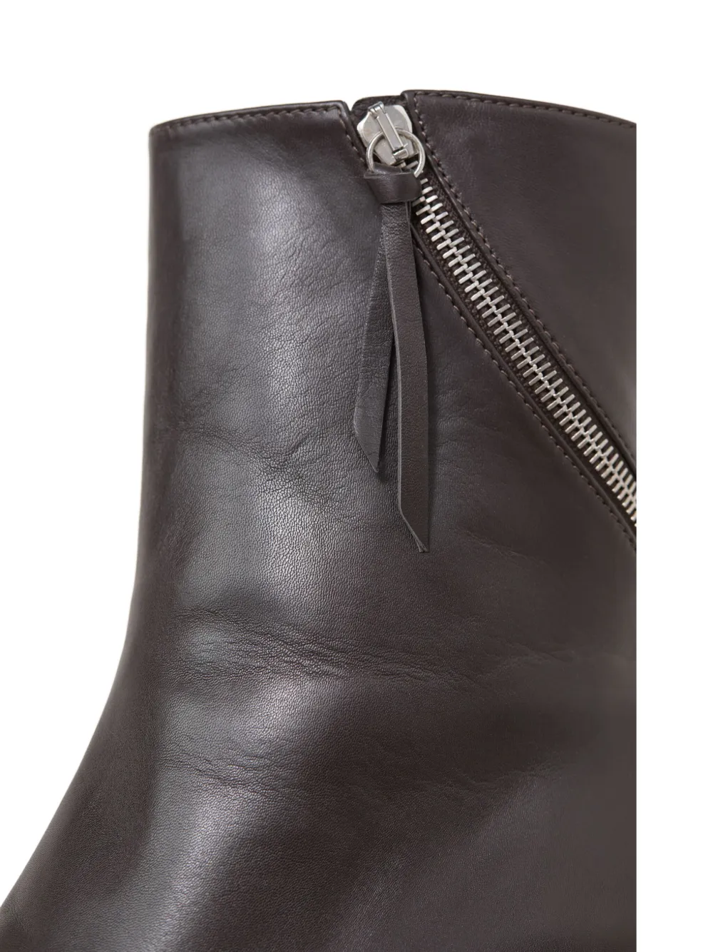 Closed 60mm leather boots Brown