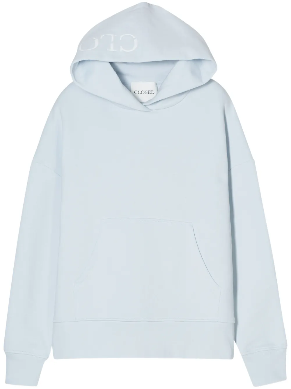 logo-embroidered hoodie