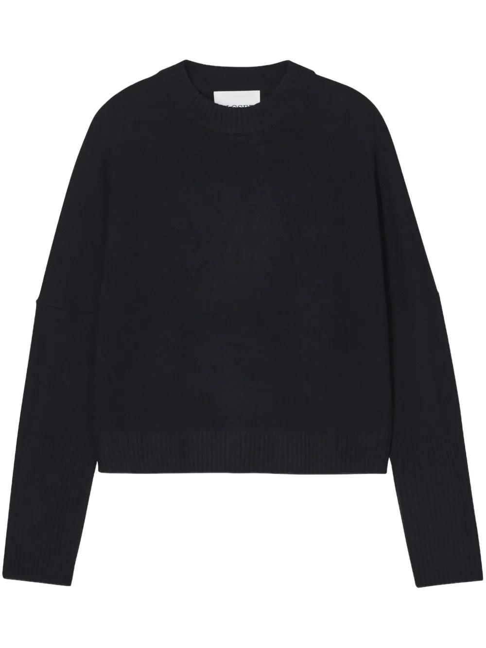 crew-neck cropped sweater