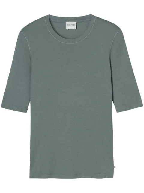 Closed crew-neck T-shirt
