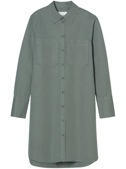 Closed belted shirt dress