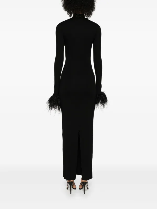 chinese dress ladies BLACK MAXI CAPELLA DRESS (made to order) – Luna main image 1