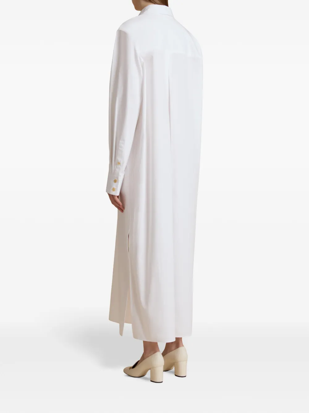 KHAITE Wyatt maxi-jurk Wit
