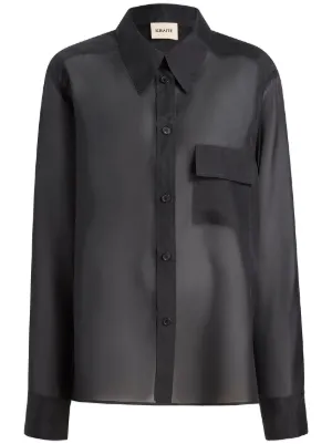 KHAITE カイト Tシャツ トップス 撮し レディース Tops Black