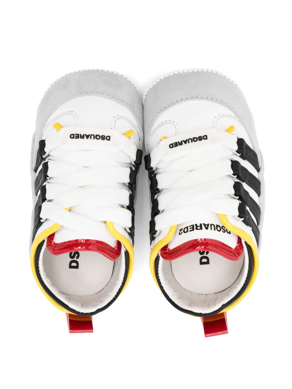 DSQUARED2 KIDS Sneakers met logo-reliëf Wit