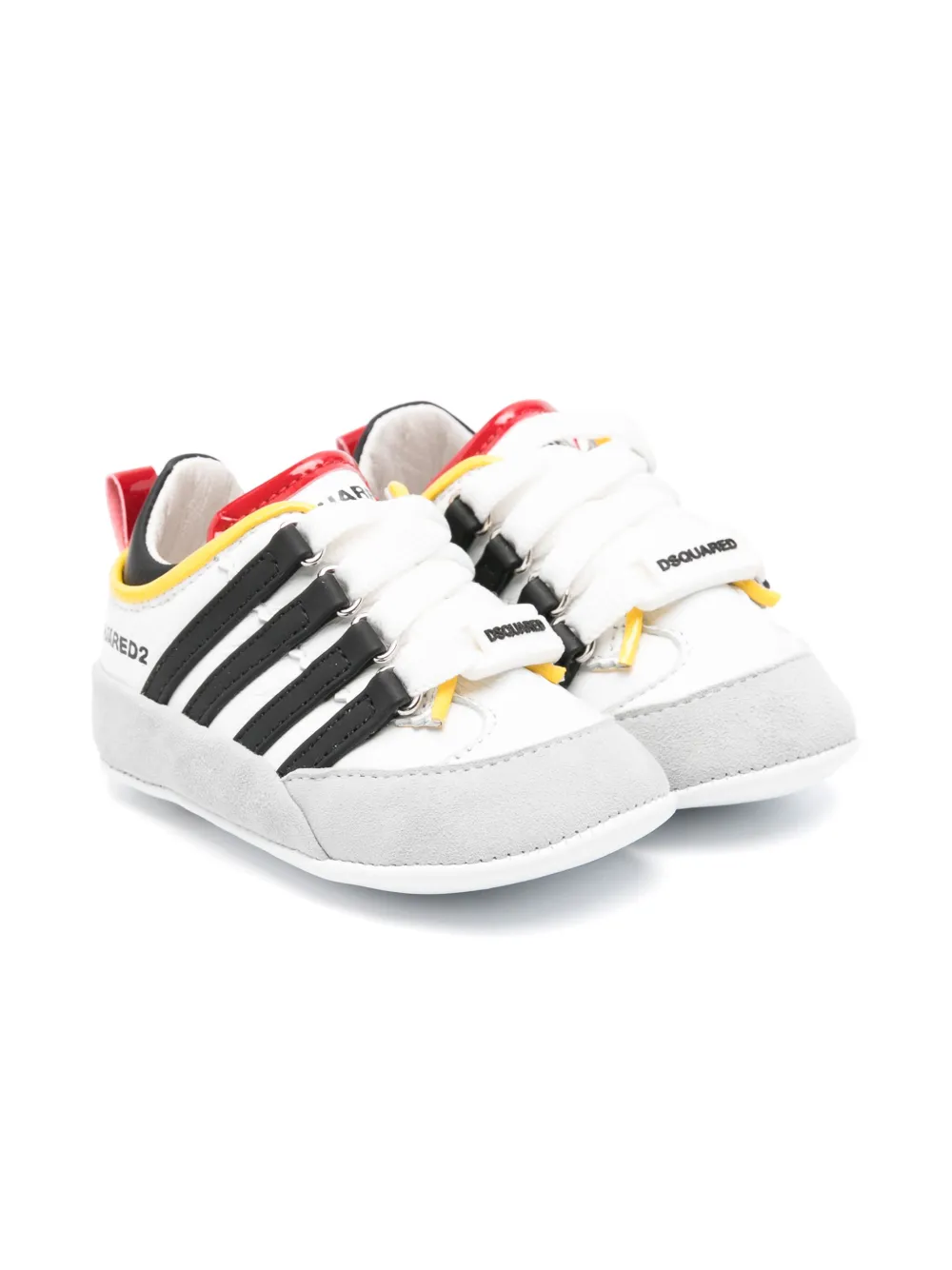 DSQUARED2 KIDS Sneakers met logo-reliëf Wit