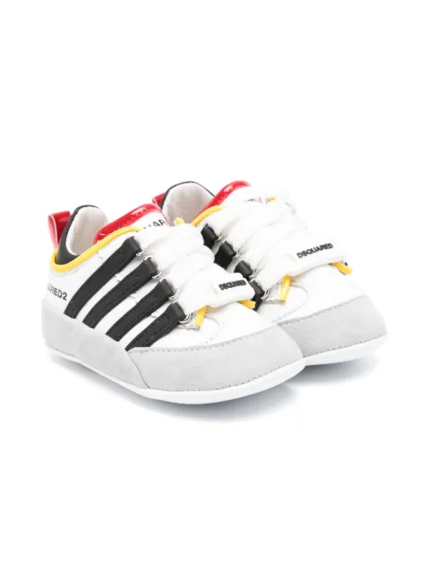 DSQUARED2 KIDS tenis con logo en relieve