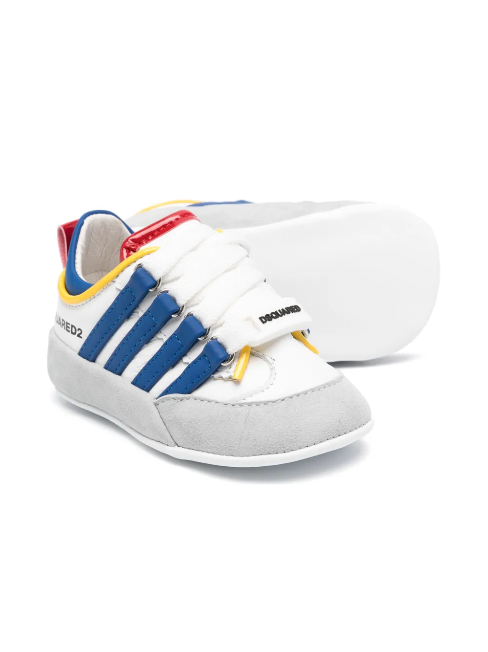 DSQUARED2 KIDS Sneakers met logo-reliëf - Wit