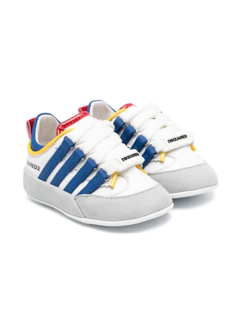 DSQUARED2 KIDS tenis con logo en relieve